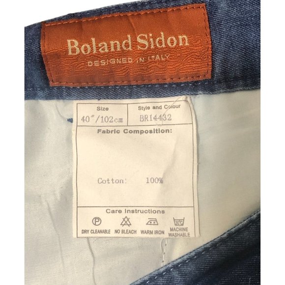 Boland Sidon Designed in Italy Men's Jeans Pants Blue Size 40 - Picture 3 of 7